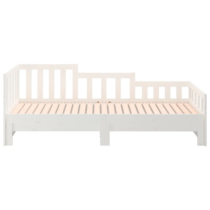 Pull-out Day Bed without Mattress White 2x(90x200) cm