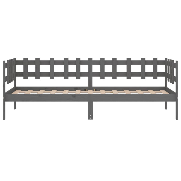 Day Bed without Mattress Grey 80x200 cm Solid Wood Pine