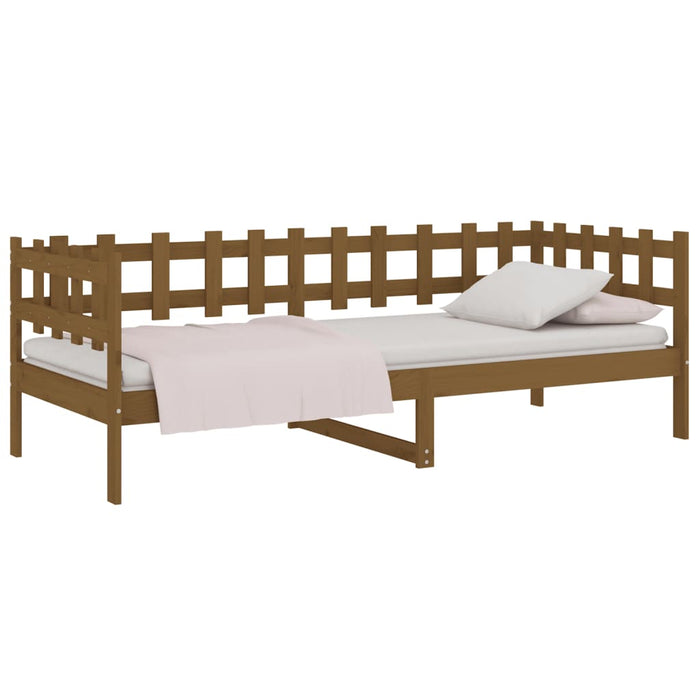 Day Bed without Mattress Honey Brown 80x200 cm Solid Wood Pine