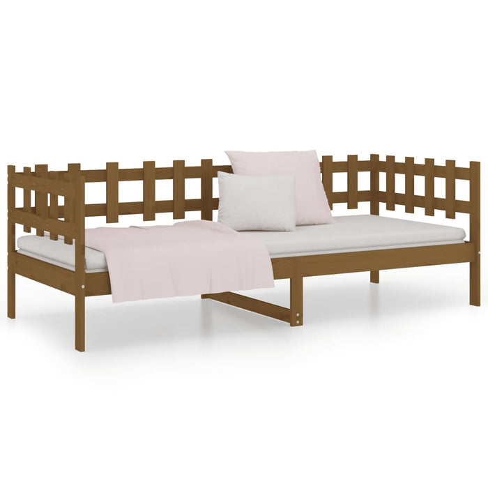 Day Bed without Mattress Honey Brown 80x200 cm Solid Wood Pine