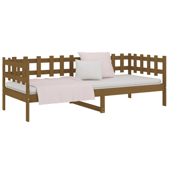 Day Bed without Mattress Honey Brown 80x200 cm Solid Wood Pine