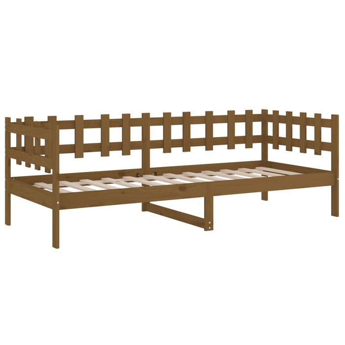 Day Bed without Mattress Honey Brown 80x200 cm Solid Wood Pine