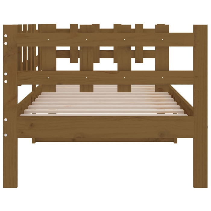 Day Bed without Mattress Honey Brown 80x200 cm Solid Wood Pine