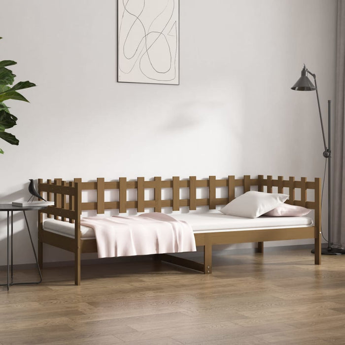 Day Bed without Mattress Honey Brown 80x200 cm Solid Wood Pine