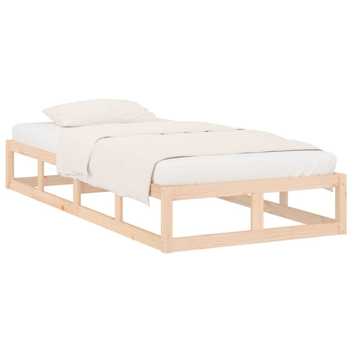 Bed Frame without Mattress 90x200 cm Solid Wood