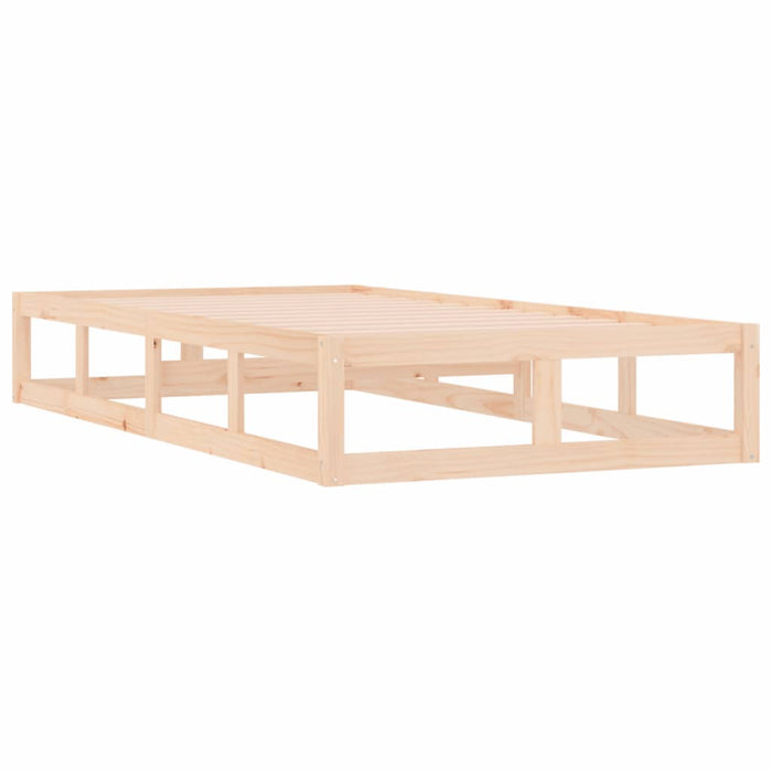 Bed Frame without Mattress 90x200 cm Solid Wood