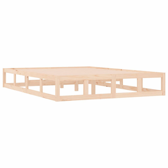 Bed Frame without Mattress 120x200 cm Solid Wood