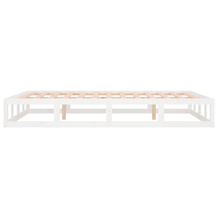 Bed Frame without Mattress White 120x200 cm Solid Wood