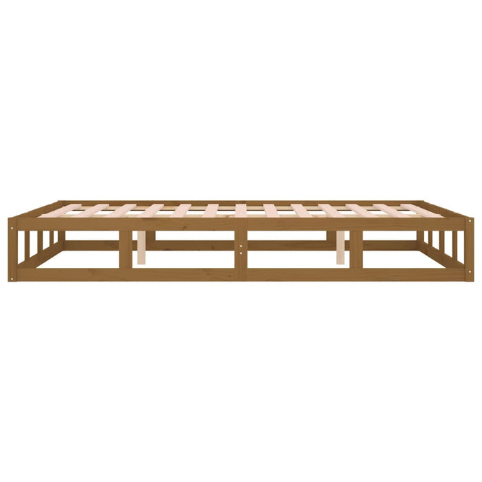 Bed Frame without Mattress Honey Brown 120x200 cm Solid Wood