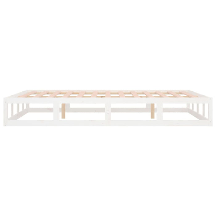 Bed Frame without Mattress White 140x200 cm Solid Wood