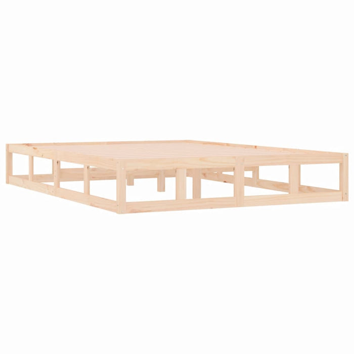 Bed Frame without Mattress 160x200 cm Solid Wood