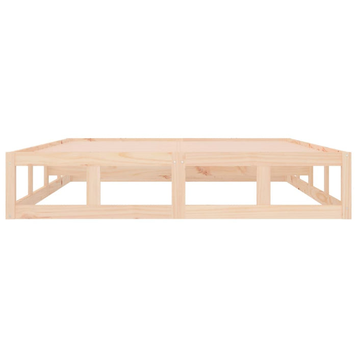 Bed Frame without Mattress 200x200 cm Solid Wood