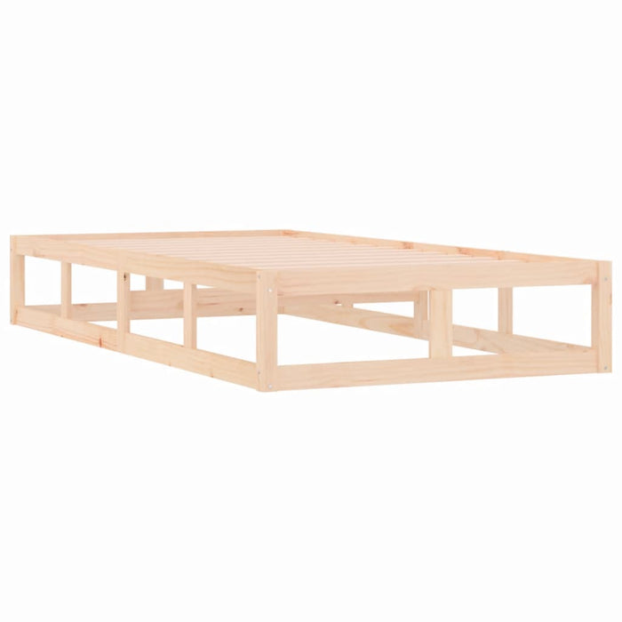 Bed Frame without Mattress 75x190 cm Small Single Small Single Solid Wood