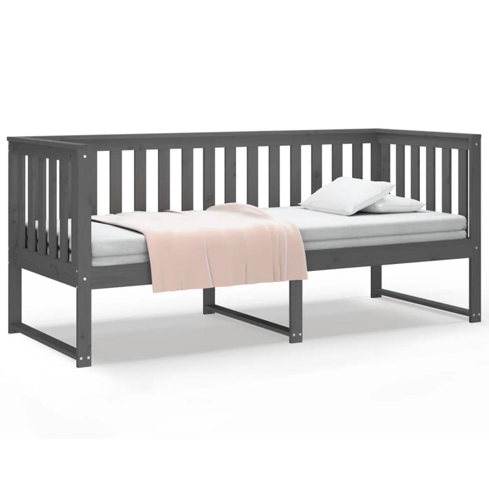 Day Bed without Mattress Grey 80x200 cm Solid Wood Pine