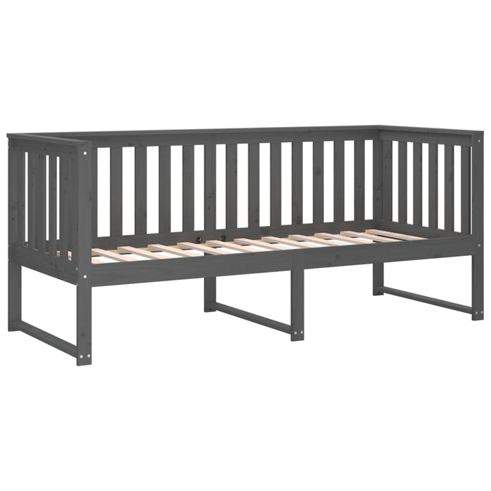 Day Bed without Mattress Grey 80x200 cm Solid Wood Pine