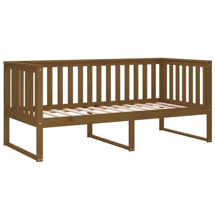 Day Bed without Mattress Honey Brown 90x190 cm Single Solid Wood Pine