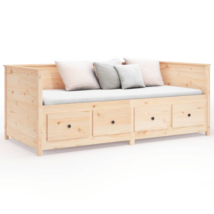 Day Bed without Mattress 100x200 cm Solid Wood Pine