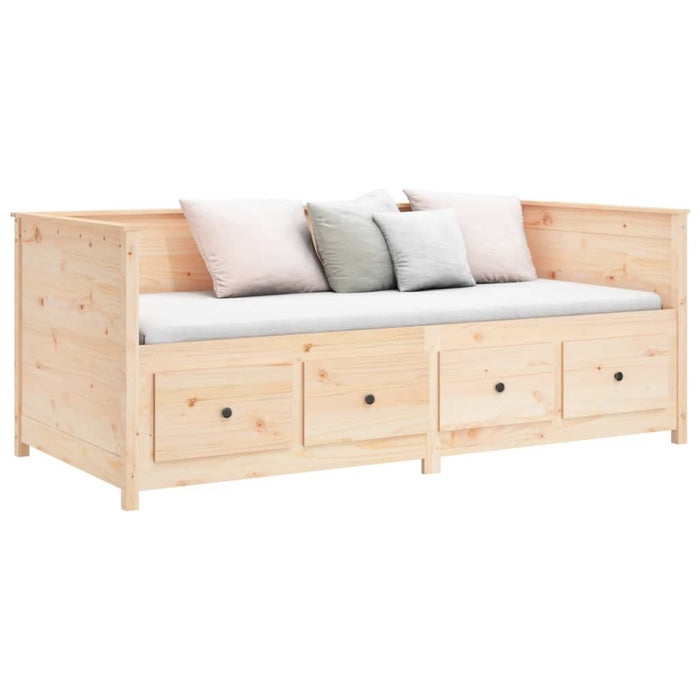 Day Bed without Mattress 100x200 cm Solid Wood Pine