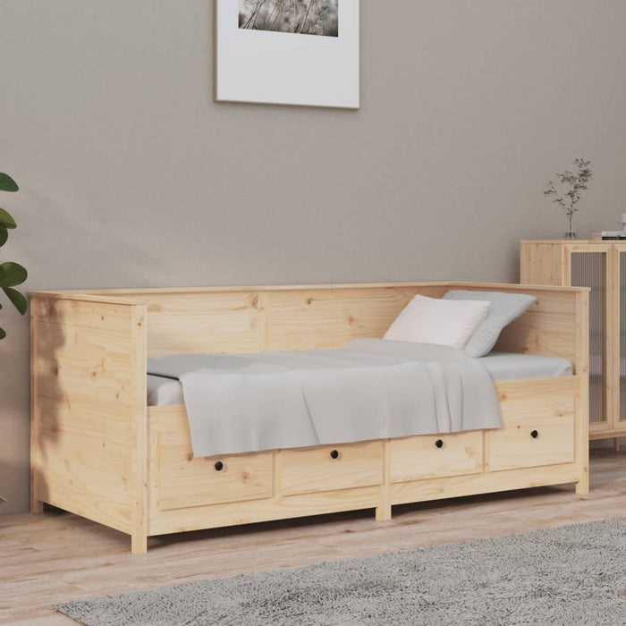 Day Bed without Mattress 100x200 cm Solid Wood Pine