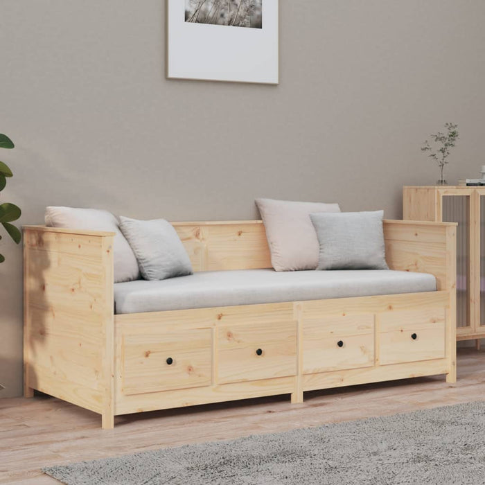 Day Bed without Mattress 90x190 cm Single  Solid Wood Pine