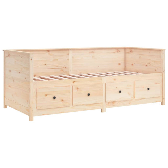 Day Bed without Mattress 90x190 cm Single  Solid Wood Pine