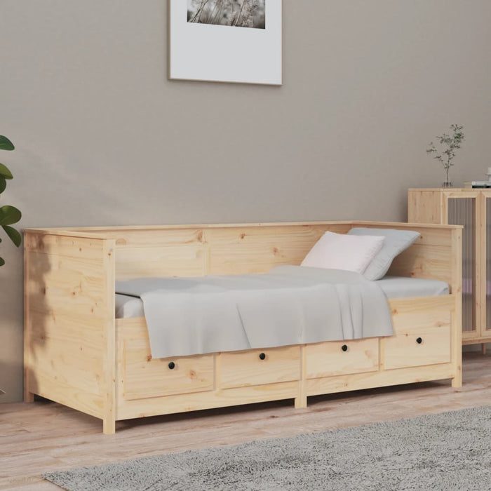 Day Bed without Mattress 90x190 cm Single  Solid Wood Pine