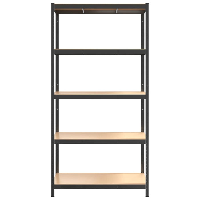 5-Layer Storage Shelf Anthracite Steel&Engineered Wood