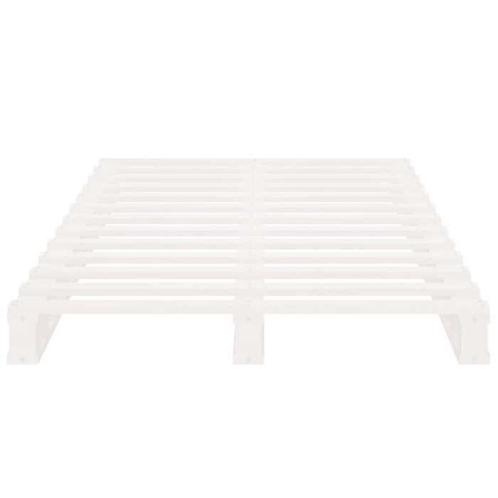 Pallet Bed without Mattress White 90x200 cm Solid Wood