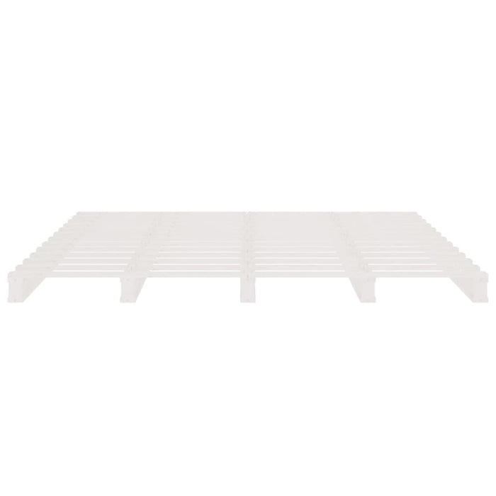 Pallet Bed without Mattress White 120x200 cm Solid Wood