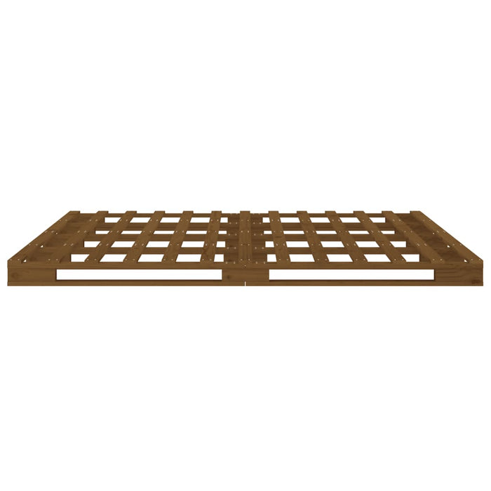 Pallet Bed without Mattress Honey Brown 120x200 cm Solid Wood