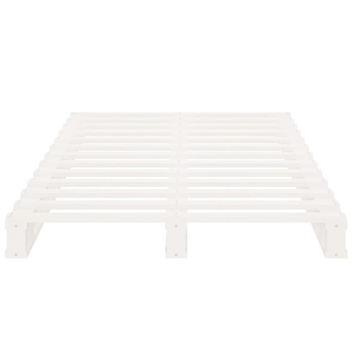 Pallet Bed without Mattress White Small Single Solid Wood