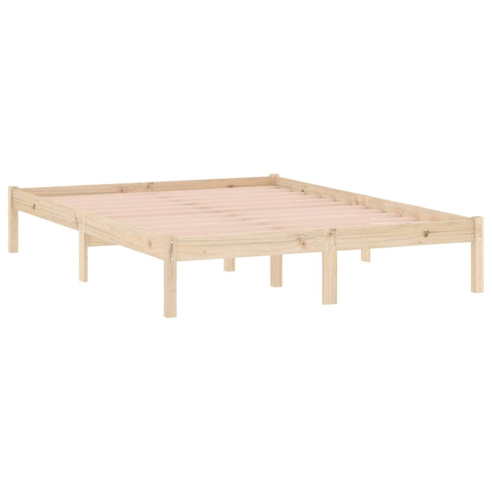 Bed Frame without Mattress 137x190 cm Solid Wood Pine  Full