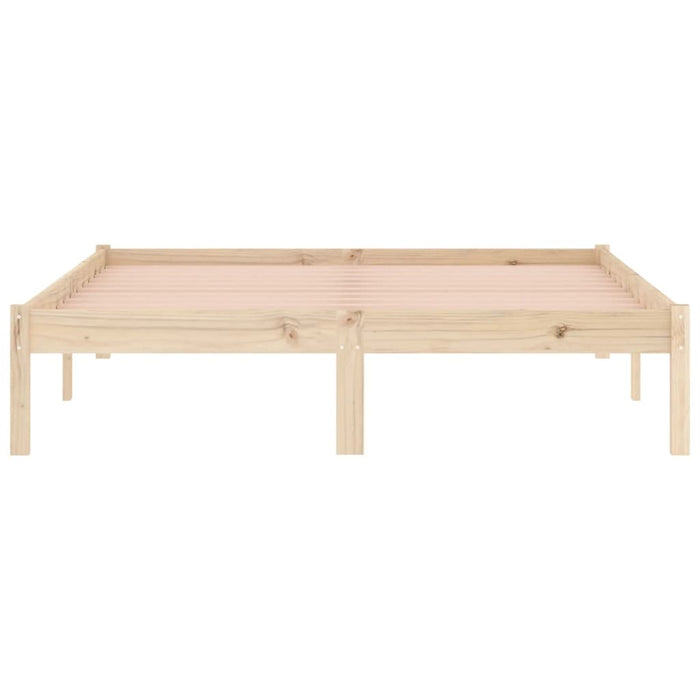 Bed Frame without Mattress 137x190 cm Solid Wood Pine  Full