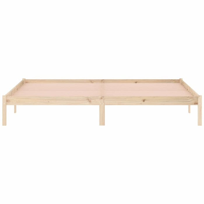 Bed Frame without Mattress 193x203 cm Solid Wood Pine King