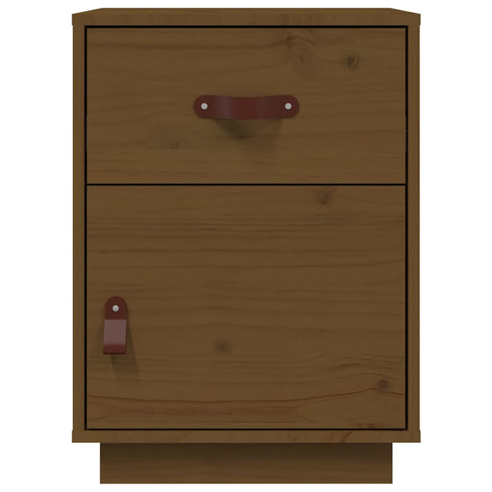 Bedside Cabinet Honey Brown 40x34x55 cm Solid Wood Pine