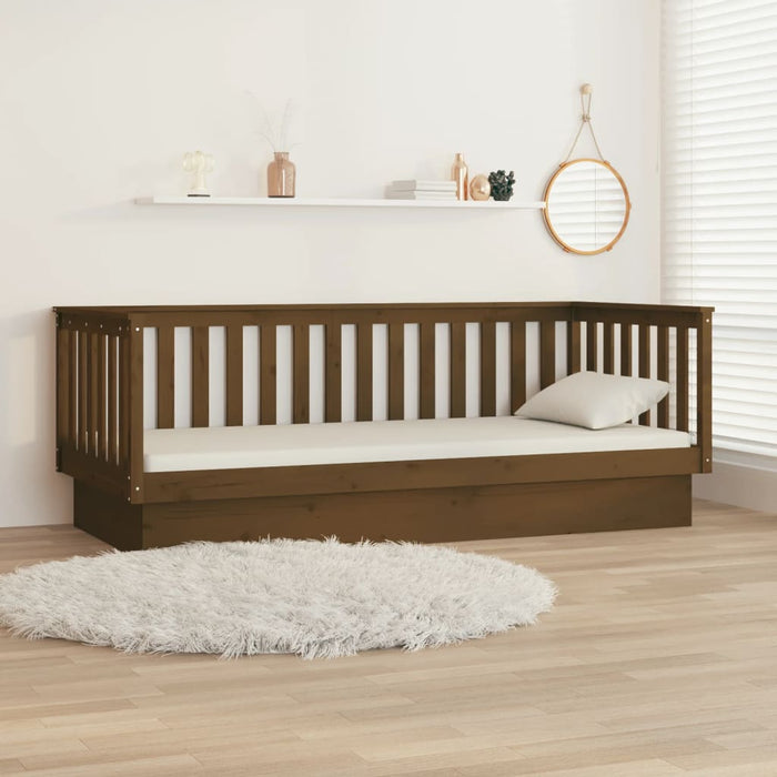 Day Bed without Mattress Honey Brown 80x200 cm Solid Wood Pine