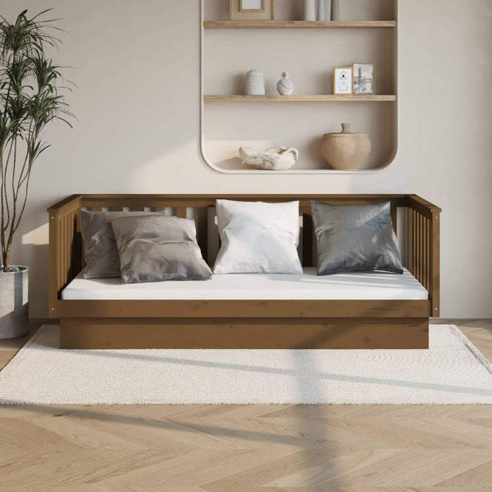 Day Bed without Mattress Honey Brown 80x200 cm Solid Wood Pine