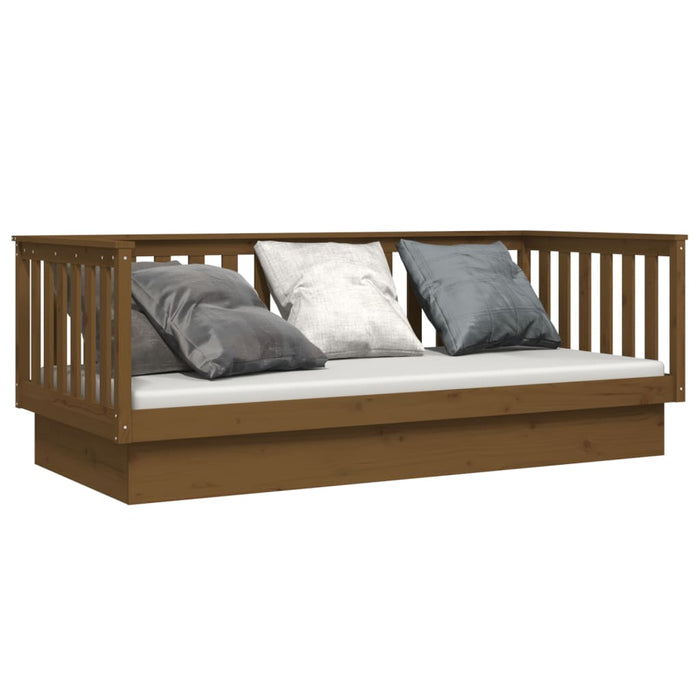 Day Bed without Mattress Honey Brown 90x200 cm Solid Wood Pine