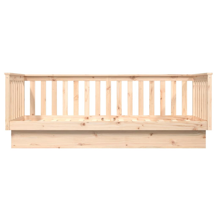 Day Bed without Mattress 100x200 cm Solid Wood Pine