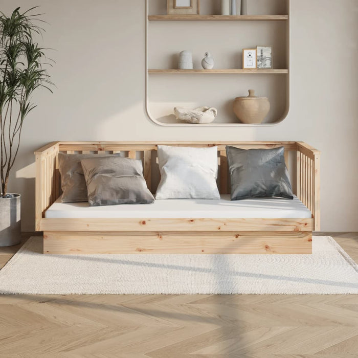 Day Bed without Mattress 100x200 cm Solid Wood Pine