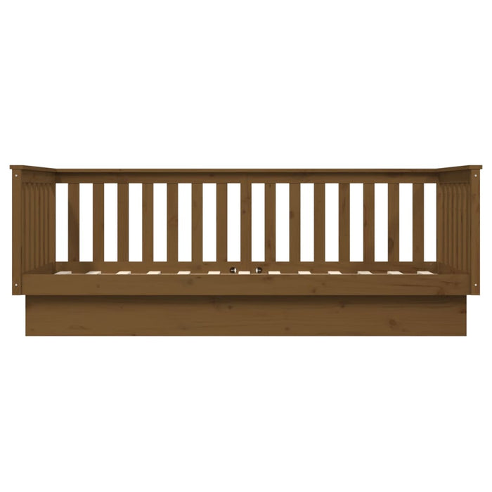 Day Bed without Mattress Honey Brown 100x200 cm Solid Wood Pine