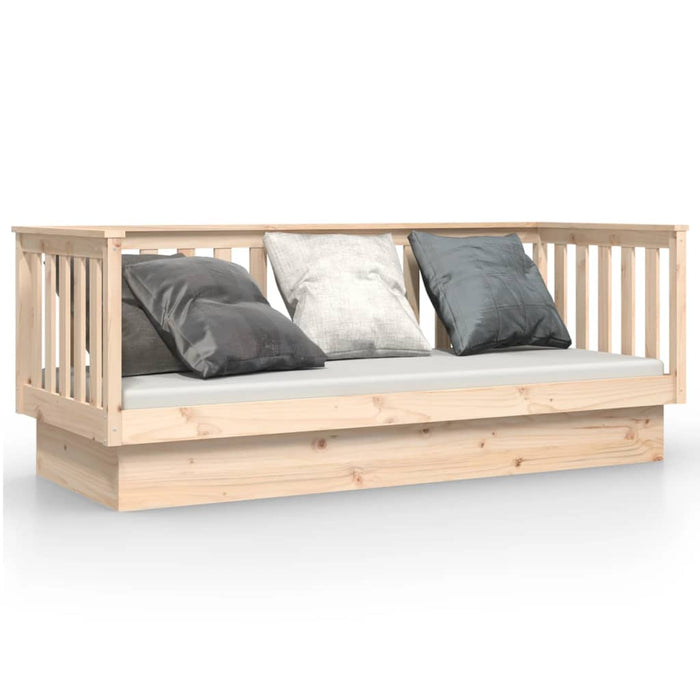 Day Bed without Mattress 90x190 cm Single Solid Wood Pine