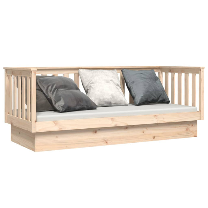 Day Bed without Mattress 90x190 cm Single Solid Wood Pine