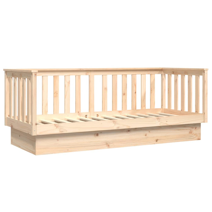 Day Bed without Mattress 90x190 cm Single Solid Wood Pine