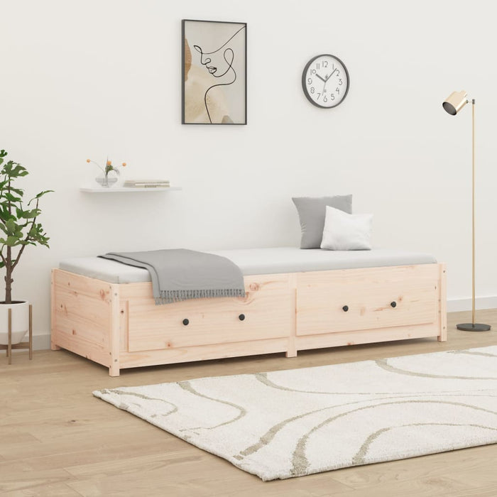 Day Bed without Mattress 90x190 cm Single Single Solid Wood Pine