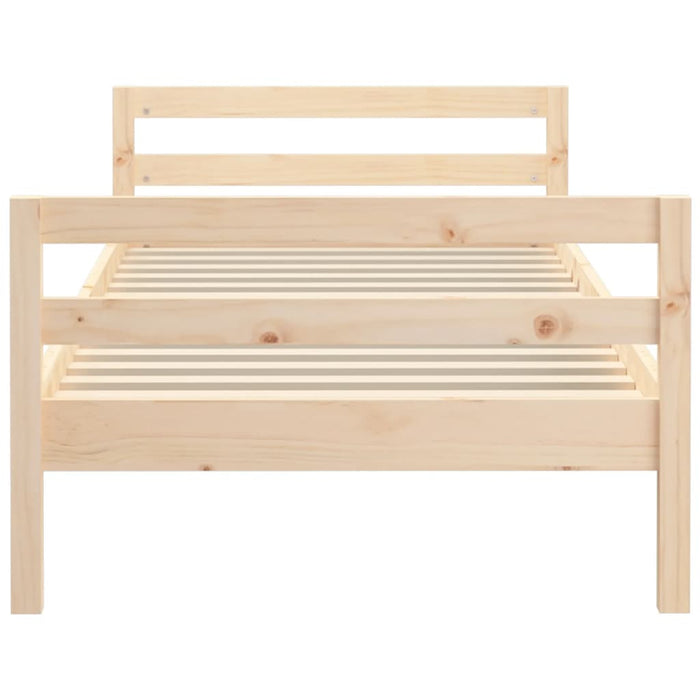 Bed Frame without Mattress 90x200 cm Solid Wood Pine