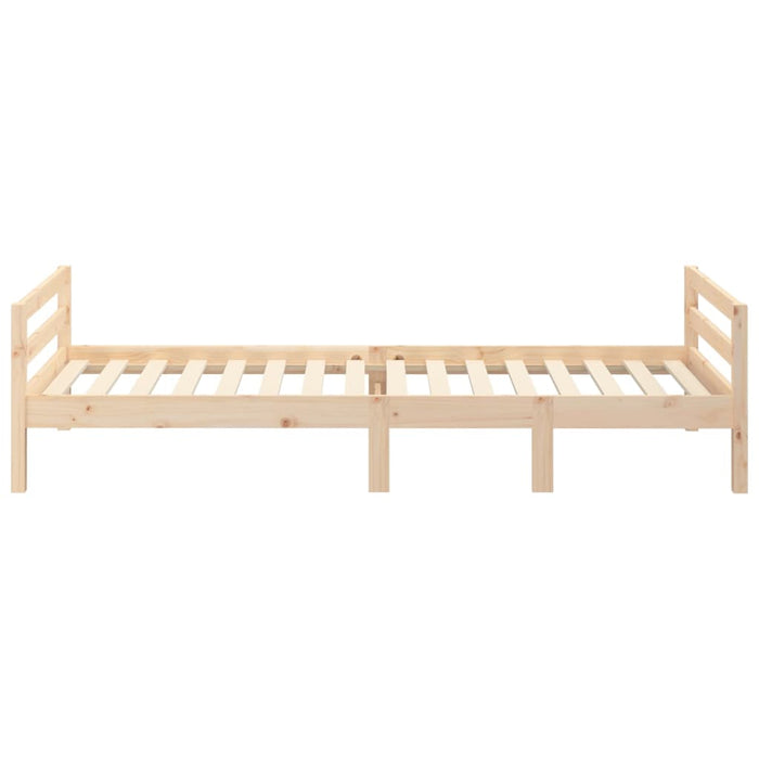 Bed Frame without Mattress 90x190 cm Single Solid Wood Pine