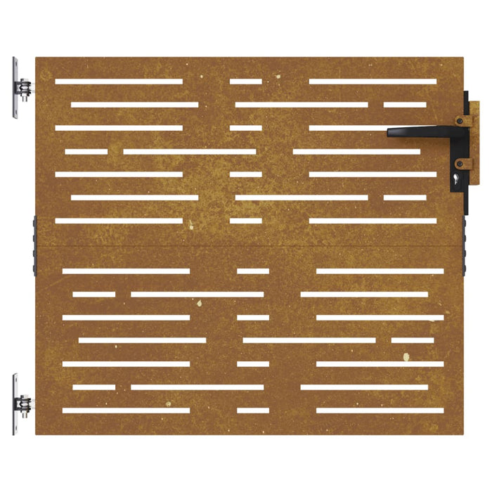 Градинска порта 85x75 cm Corten Steel Square Design