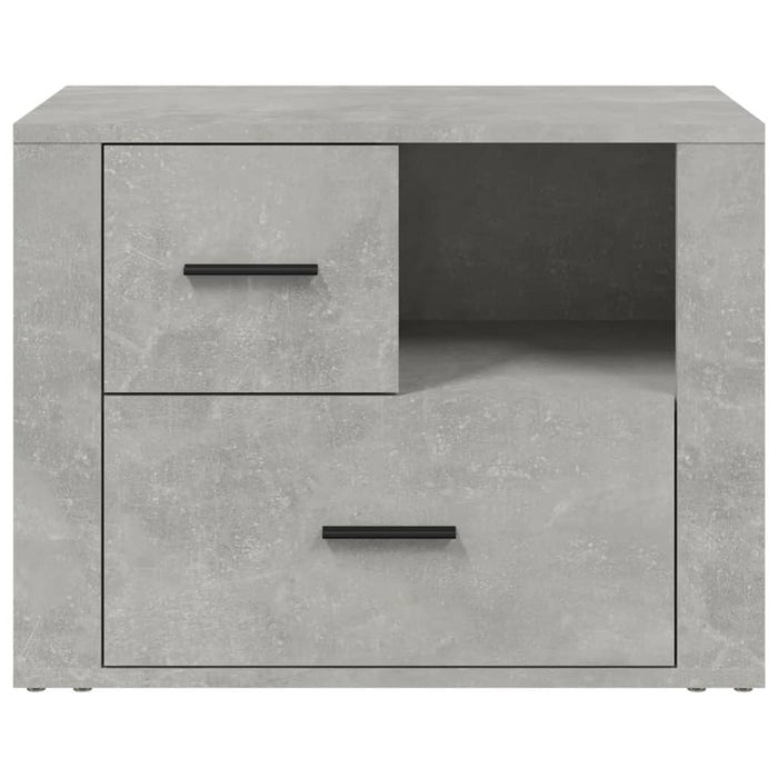 Noptiera Gri Beton 60x36x45 cm Lemn de Inginerie