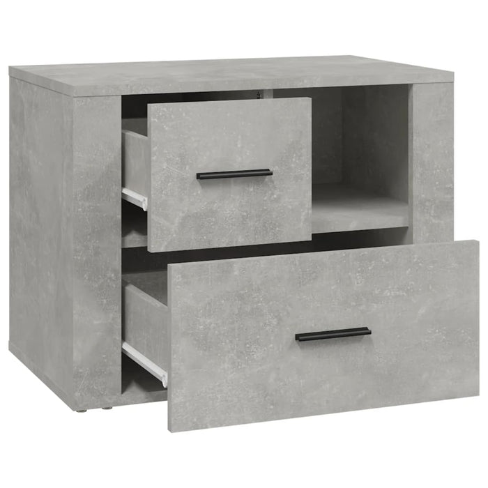 Noptiera Gri Beton 60x36x45 cm Lemn de Inginerie